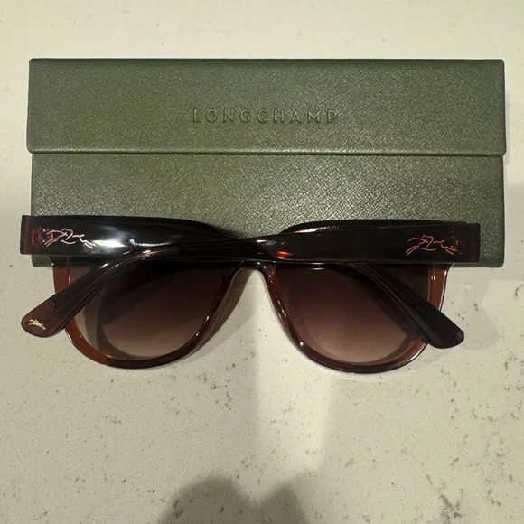 Longchamp Brown Sunglasses Model LO755S New with Case - Picture 2 of 8